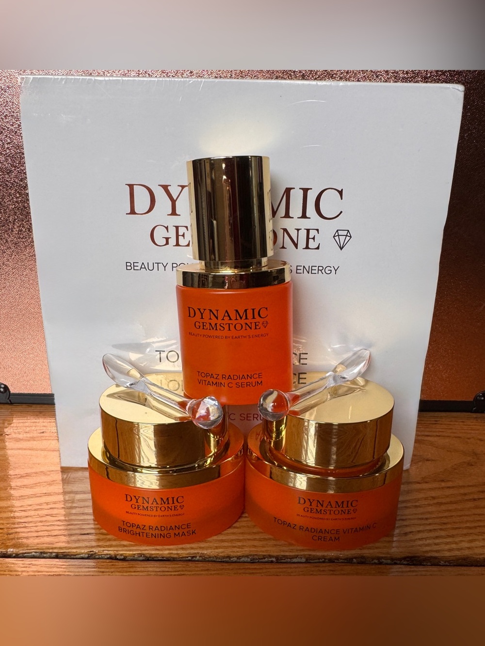 Dynamic Gemstone Topaz Radiance Vitamin C Serum,Cream & Mask Set